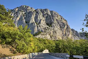 Scenic road among the mountains of the Crimea