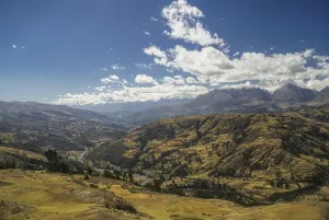 Scenic view from the top of Peruvian Cordillera Negra