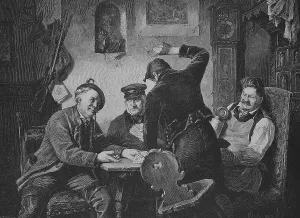 Schafkopf players in a village inn