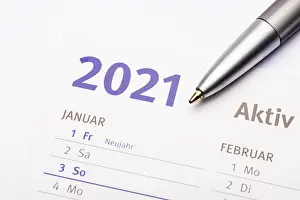 Schedule, January 1, 2021, New Year, Germany