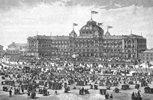 Scheveningen lido on the North Sea in 1898