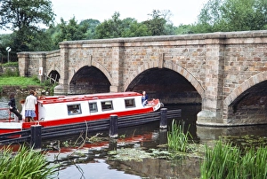 Schmales Boot auf dem Fluss Soar, Barrow on Soar, Leicestershire, England, UK September 1978