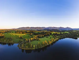 Schmutterweiher in the evening light