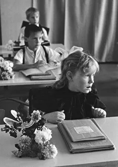 School beginners, Leipzig, GDR