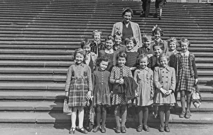 School trip to Leipzig Markleeberg for the Horticultural Exhibition 1953