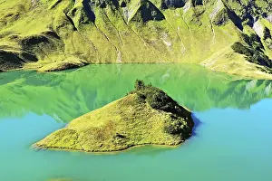The Schrecksee is a small high-mountain lake with an impressive panorama