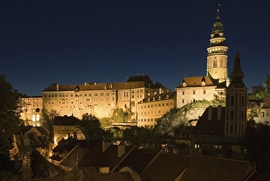 Schwarzenberg castle, historic old town of Cesky Krumlov