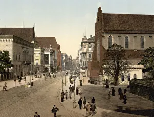 Schweidnitz Street in Breslau, Silesia