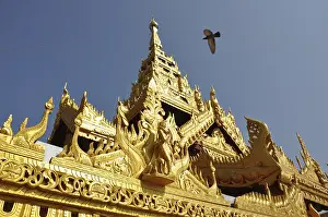 Schwezigon pagoda, bagan, burma