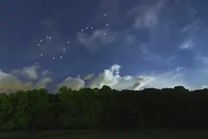 Scorpius star constellation, Night sky