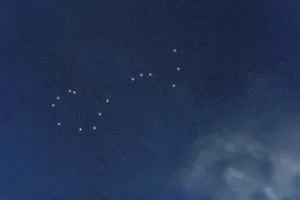 Scorpius star constellation, Night sky