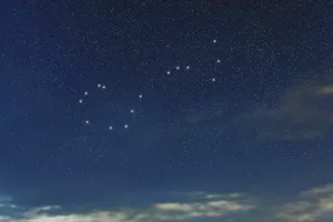Scorpius star constellation, Night sky