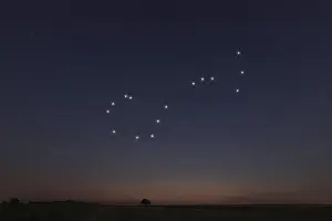 Scorpius star constellation, Night sky