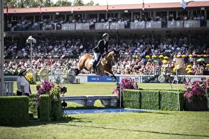 Category Historic EN Prints: Scott Brash of Great Britain and riding Hello Jefferson compete in the first round of the 1