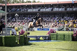 Category Historic EN Prints: Scott Brash of Great Britain and riding Hello Jefferson compete in the first round of the 1