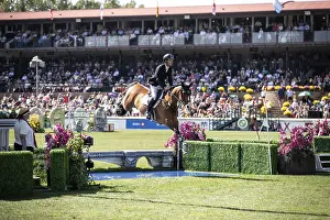 Category Historic EN Prints: Scott Brash of Great Britain and riding Hello Jefferson compete in the first round of the 1