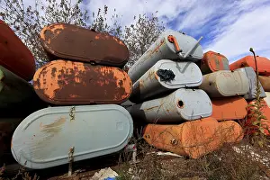 Scrap yard, scrap metal for recycling