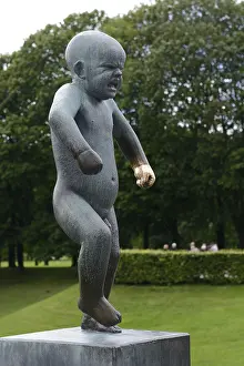 Screaming child, Vigelandpark in Frognerpark
