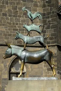The sculpture from the Bremer Stadtmusikanten - artist Gerhard Marcks