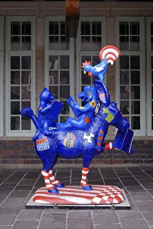 A sculpture of the Bremer Stadtmusikanten - Bremen