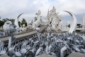 Sculpture of the creatures of hell
