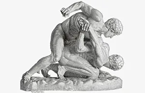 Sculpture, depicting a group of Ringern