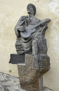 Sculpture of Karek Hasler in Prague
