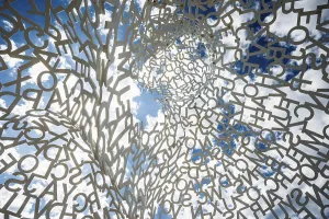 Sculpture made of letters, Le Nomade