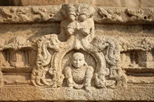 Sculpture of lord krishna on the wall of vitthal temple
