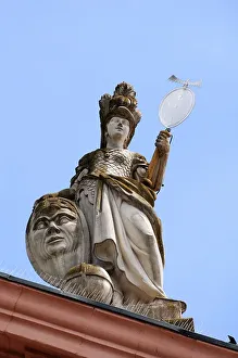Sculpture of Prununtia, Wisdom on the classicist town hall from 1784