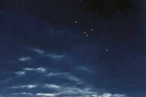 Scutum star constellation, Night sky