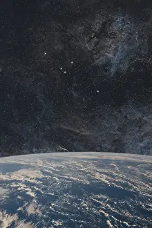 Scutum star constellation, Night sky