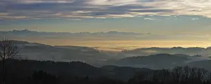 Sea of fog over Lake Constance