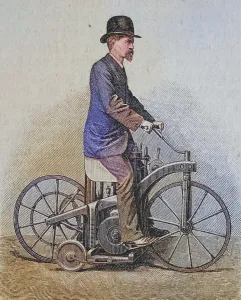 Seated bike with Daimler engine