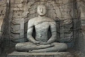 Seated Buddha, Gal Vihara, Sacred City