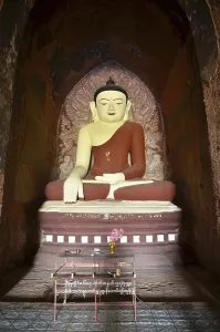Seated Buddha, Old Bagan, Myanmar or Burma, Asia