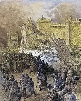Second attack on Jerusalem, repulsed by the Crusaders during the First Crusade