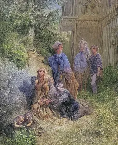 Second Crusade. A messenger brings news of the man from the Holy Land