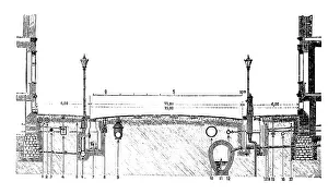 Section through a street in Berlin