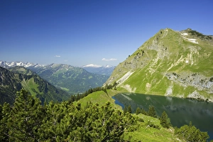 Category Mountain Landscapes Prints: Seealpsee and Seekoepfel, 1919m