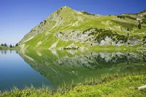 Category Mountain Landscapes Prints: Seealpsee and Seekoepfel, 1919m