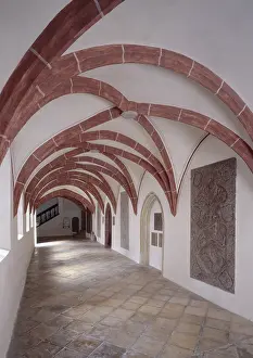 Seeon monastery church. Gothic cloister