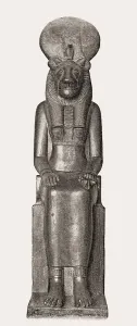 Sekhmet with head of lioness, Egyptian mythology