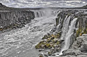 Selfoss, Iceland, waterfall, river