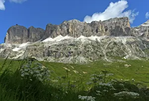 Sella massif, left summit Sass Pordoi