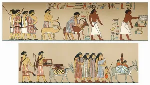 Semitic people from Syria-Canaan invading Egypt