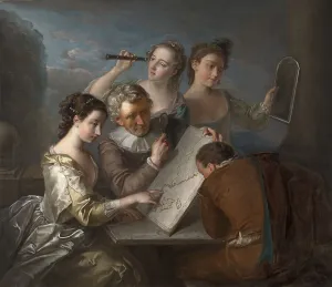 The Sense of Sight, seeing, group of five persons