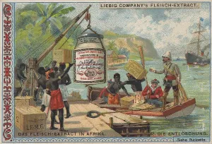 Series Export of Liebig meat extract to Africa