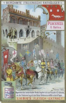 Series of famous Italian town halls