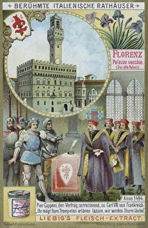 Series of famous Italian town halls